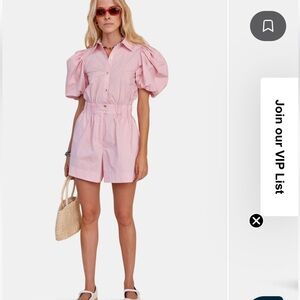 Hunter Bell Pia Romper Jumpsuit - Pink - Size 12